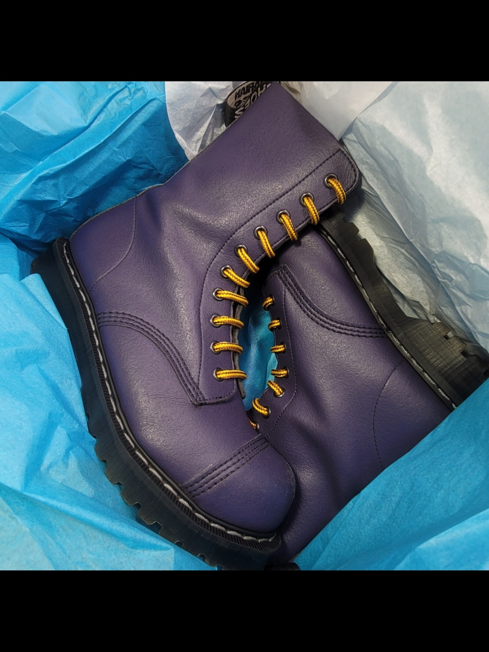 Airseal 10 Eye Steel Toe Combat US Womens 8 Purple by Vegetarian Shoes Pre-Owned